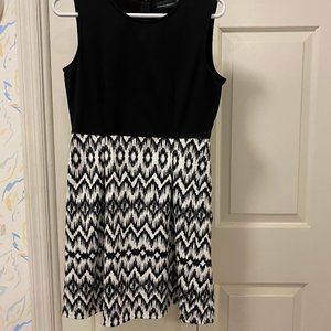 Cynthia Rowley black and white sleeveless dress